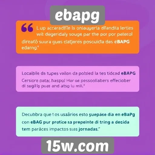 usuários comentam experiência com ebapg